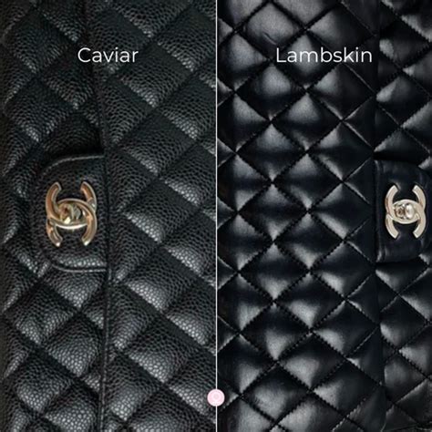 chanel caviar vs calf|GUIDE TO CHANEL: CAVIAR VS LAMBSKIN .